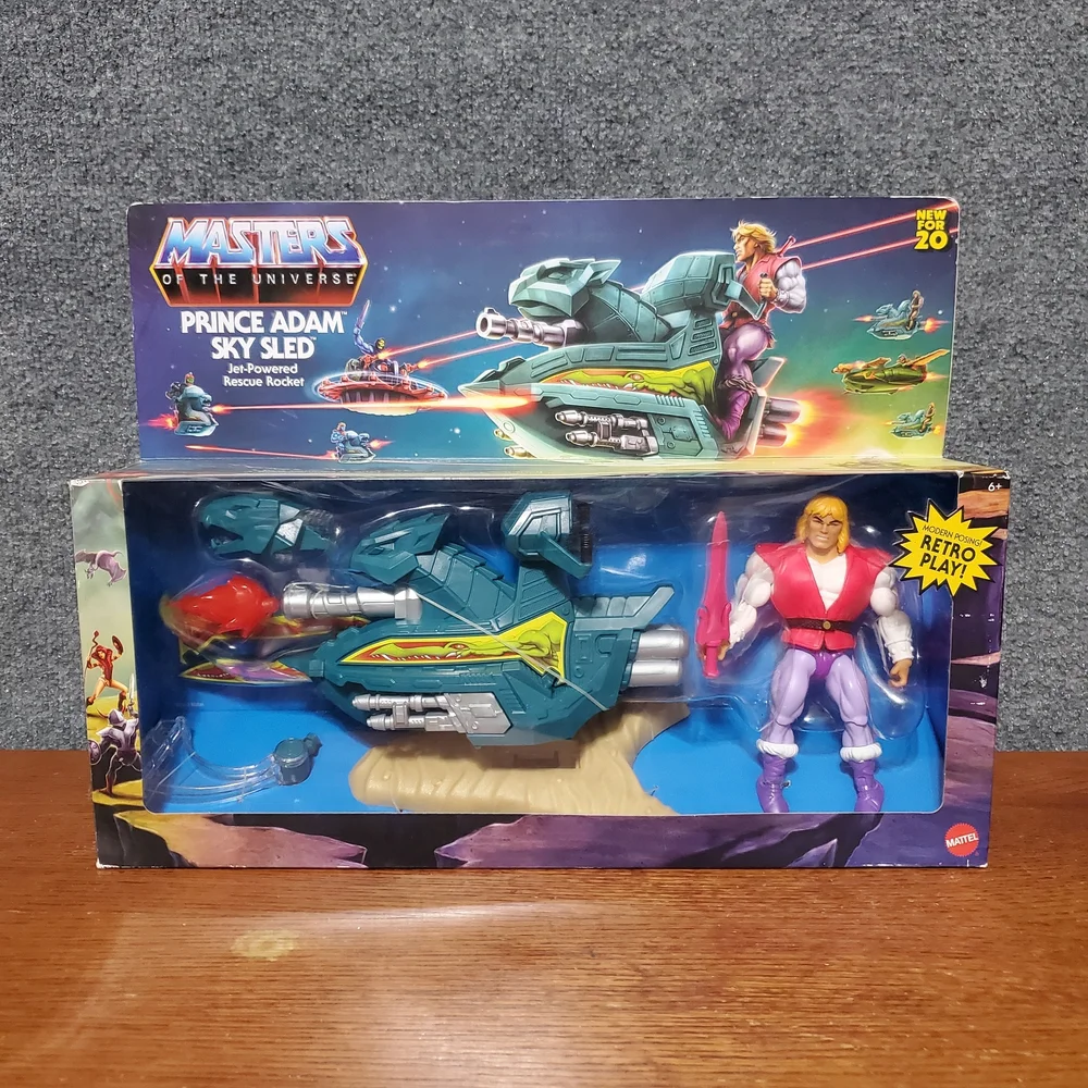 Action Figure Masters Of The Universe Origins Prince Adam With Sky Sled 2019 New